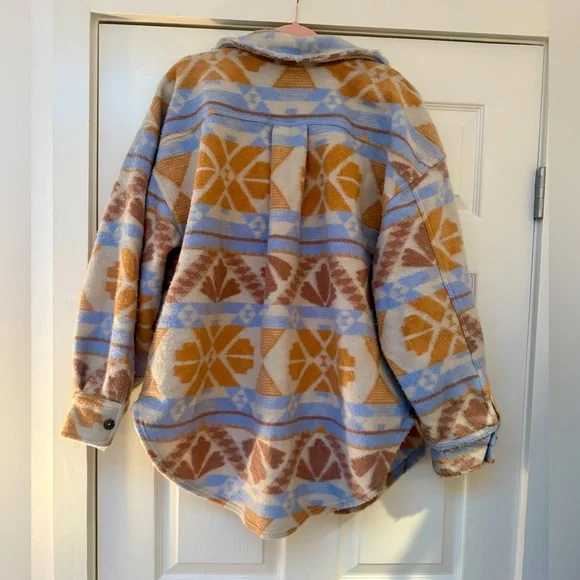 Free People Ruby Jacquard Patterned Shacket Jacket - Picture 2 of 9